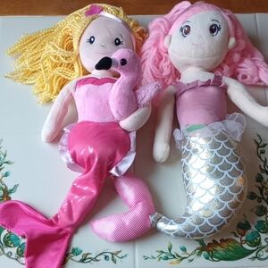 Mermaids 🧜🏻‍♀️🪸🌊  Plush Duo